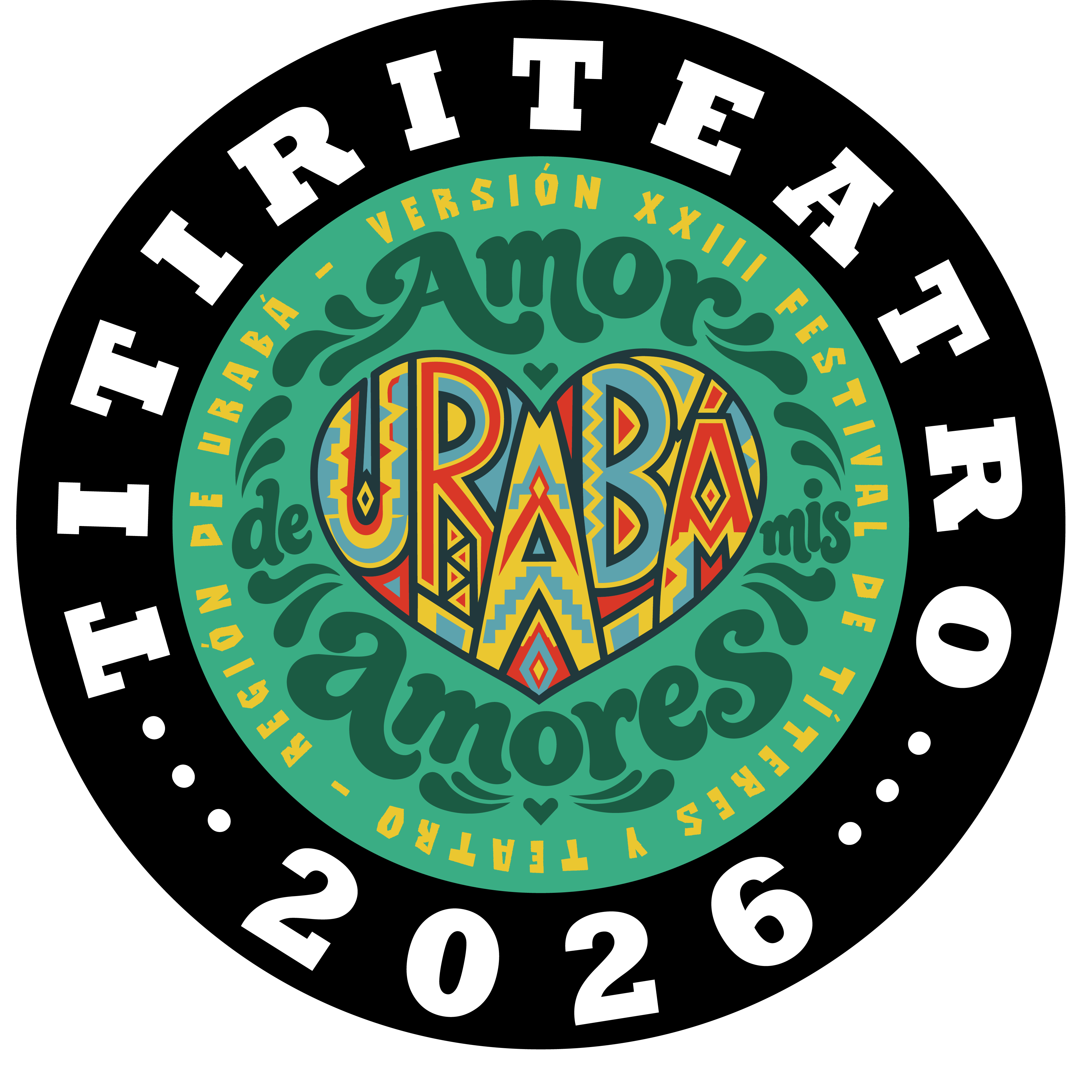 Logo circular oficial del XXIII Festival Titiriteatro 2026, Amor de mis amores